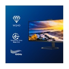 Philips 34E1C5600HE 34" VA UltraWide Monitor - 3440x1440, HDMI, DisplayPort, USB-C, 100Hz - Exceptional Clarity & Immersive Expe